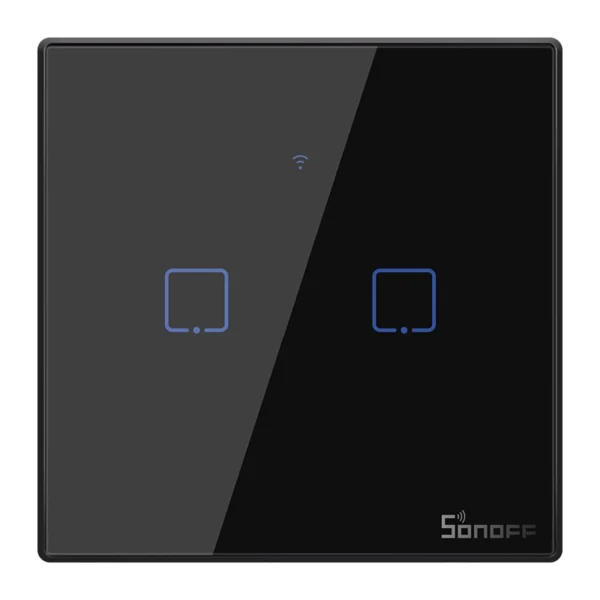16213_1 Jutiklinis šviesos jungiklis WiFi + RF 433 Sonoff T3 EU TX (2 kanalai)
