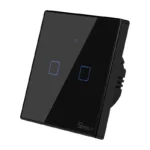 16213_2 Jutiklinis šviesos jungiklis WiFi + RF 433 Sonoff T3 EU TX (2 kanalai)