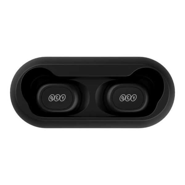 Belaidės ausinės TWS QCY T1C Bluetooth V5.0 (juodos spalvos)
