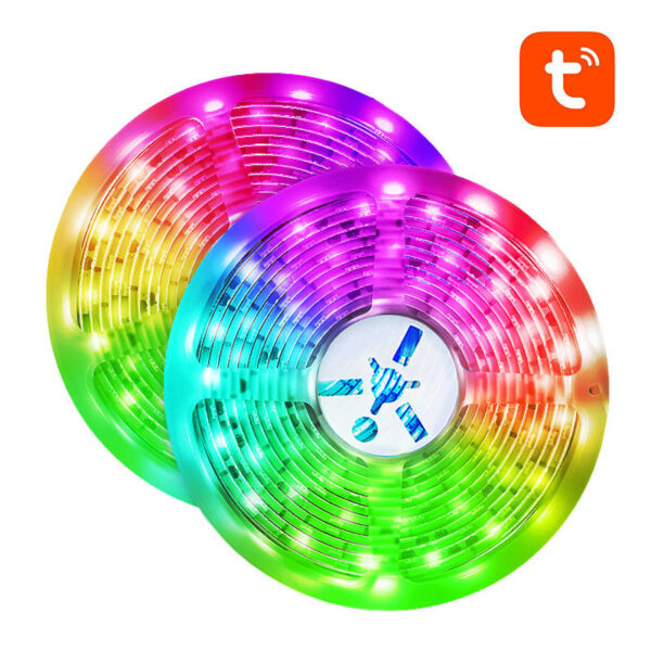 19420_2 Išmanioji "WiFi" RGB LED šviesos juosta NiteBird SL3 (2x5 m), Tuya