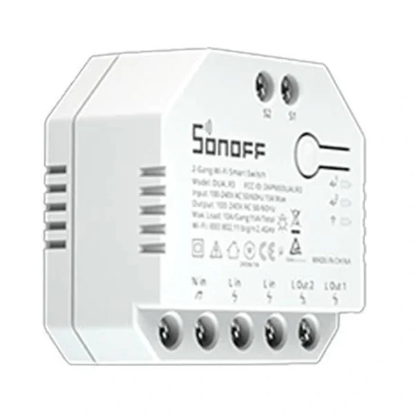 Išmanusis jungiklis "WiFi" Sonoff Dual R3