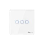 20828_1 Išmanusis belaidis sieninis jungiklis "Sonoff T2EU3C-RF" 433 MHz (3 kanalų)
