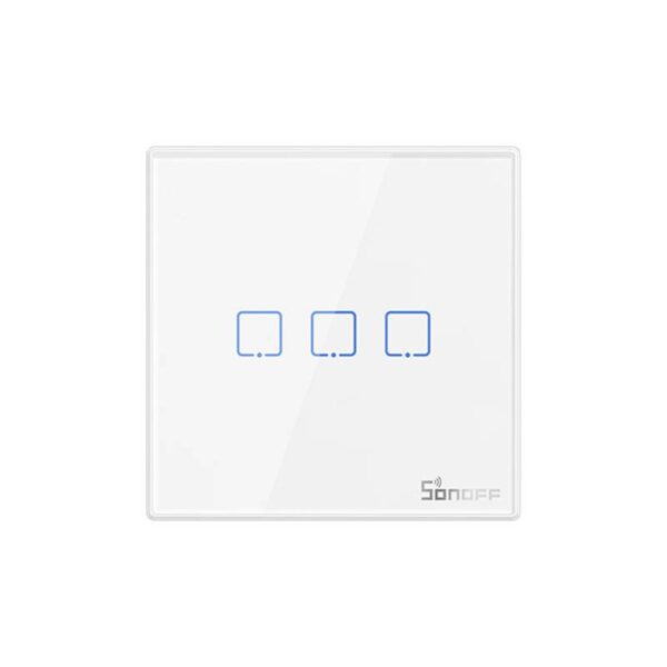 20828_1 Išmanusis belaidis sieninis jungiklis "Sonoff T2EU3C-RF" 433 MHz (3 kanalų)