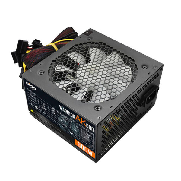 Kompiuterių maitinimo šaltinis Aigo AK600 RGB (juodas)