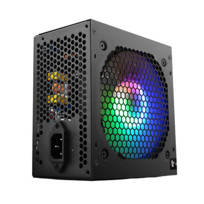 Kompiuterių maitinimo šaltinis Aigo AK600 RGB (juodas)
