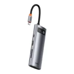 22973_11 "Baseus" šakotuvo adapteris 7in1 USB-C į 2x USB 3.0 + HDMI + USB-C PD