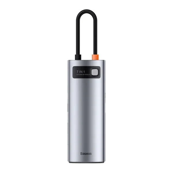 22973_15 "Baseus" šakotuvo adapteris 7in1 USB-C į 2x USB 3.0 + HDMI + USB-C PD