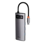 Adapteris 5in1 Baseus Hub USB-C į 3x USB 3.0 + HDMI + USB-C PD