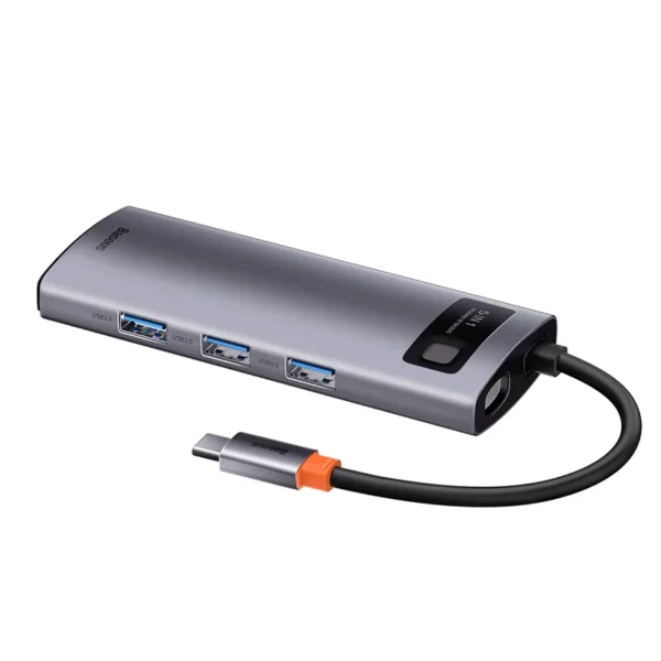 Adapteris 5in1 Baseus Hub USB-C į 3x USB 3.0 + HDMI + USB-C PD