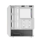 Darkflash DK151 LED kompiuterio korpusas (baltas) + 3 RGB ventiliatoriai