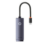 Tinklo adapteris "Baseus Lite" serijos USB-C į RJ45 (pilkas)