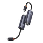 Tinklo adapteris "Baseus Lite" serijos USB-C į RJ45 (pilkas)