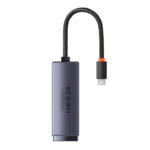 Tinklo adapteris "Baseus Lite" serijos USB-C į RJ45 (pilkas)