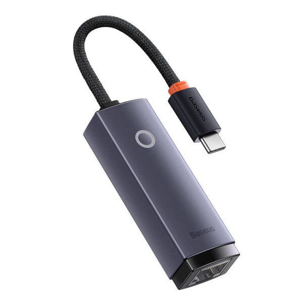 Tinklo adapteris "Baseus Lite" serijos USB-C į RJ45 (pilkas)
