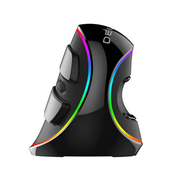 Laidinė vertikalioji pelė "Delux M618Plus" 4000DPI RGB