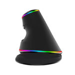 Laidinė vertikalioji pelė "Delux M618Plus" 4000DPI RGB