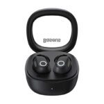 Belaidės ausinės "Baseus Bowie WM02 TWS", "Bluetooth 5" (juodos spalvos)