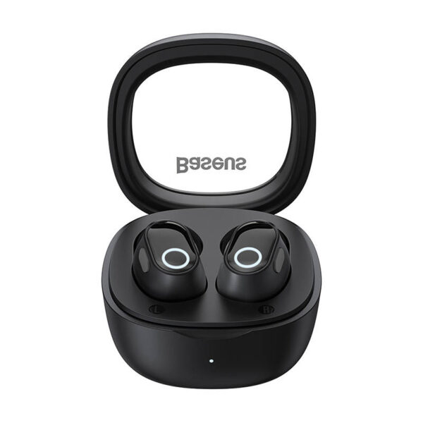 Belaidės ausinės "Baseus Bowie WM02 TWS", "Bluetooth 5" (juodos spalvos)