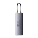 25989_3 Koncentratorius 9in1 Baseus Metal Gleam Series, USB-C į 2x USB 3.0 + 2x HDMI + USB 2.0 + USB-C PD + Ethernet RJ45 + microSD/SD