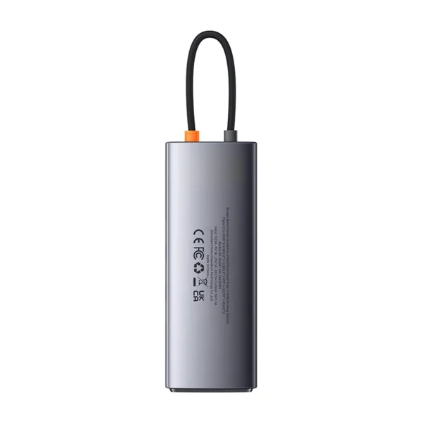 25989_3 Koncentratorius 9in1 Baseus Metal Gleam Series, USB-C į 2x USB 3.0 + 2x HDMI + USB 2.0 + USB-C PD + Ethernet RJ45 + microSD/SD