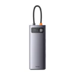 25989_4 Koncentratorius 9in1 Baseus Metal Gleam Series, USB-C į 2x USB 3.0 + 2x HDMI + USB 2.0 + USB-C PD + Ethernet RJ45 + microSD/SD