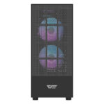 "Darkflash A290" kompiuterio korpusas (juodas) + 3 ventiliatoriai