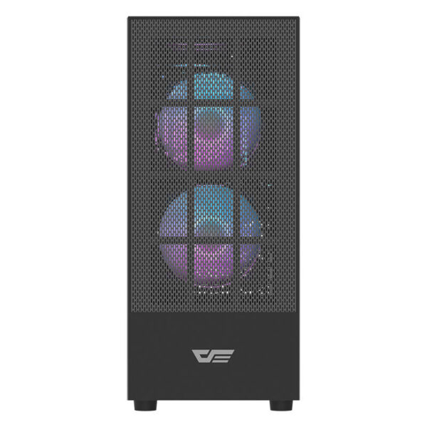 "Darkflash A290" kompiuterio korpusas (juodas) + 3 ventiliatoriai