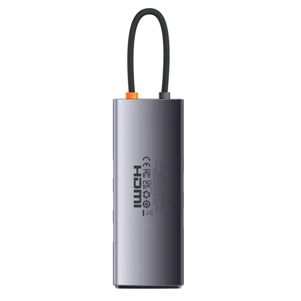 27803_2 Adapteris 8in1 Baseus StarJoy serijos, USB-C ir 3x USB 3.1 + HDMI + USB-C PD + RJ45 + microSD/SD