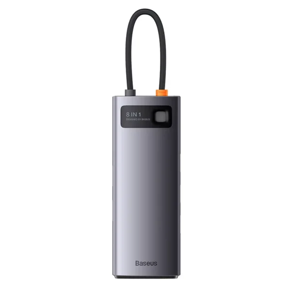 27803_8 Adapteris 8in1 Baseus StarJoy serijos, USB-C ir 3x USB 3.1 + HDMI + USB-C PD + RJ45 + microSD/SD