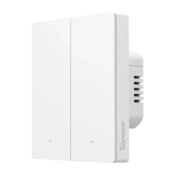Išmanusis sieninis jungiklis SONOFF M5-2C-80W Matter (2 kanalų, rėmeliui)