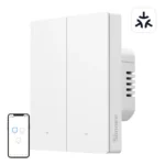 Išmanusis sieninis jungiklis SONOFF M5-2C-80W Matter (2 kanalų, rėmeliui)