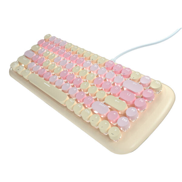 Laidinė mechaninė klaviatūra "MOFII Candy M" (kreminė)
