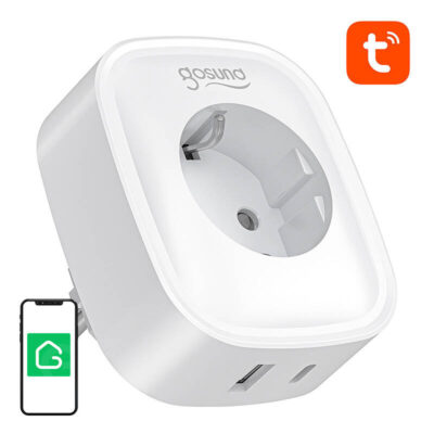 Gosund SP6 16A USB-C 20W Tuya išmanusis WiFi/Bluetooth lizdas