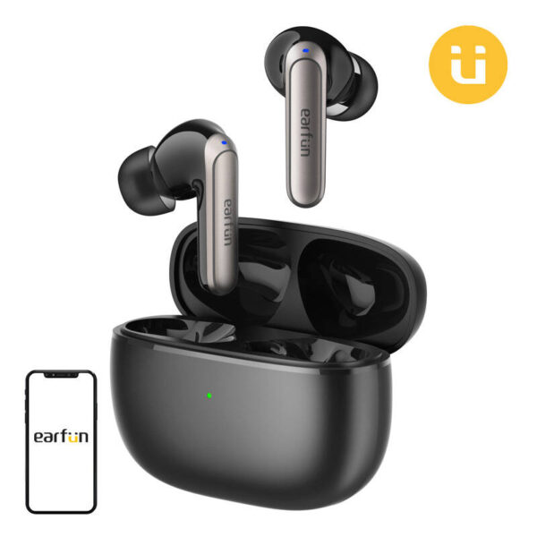 Belaidės ausinės TWS EarFun Air 2 NC ANC (juodos spalvos)