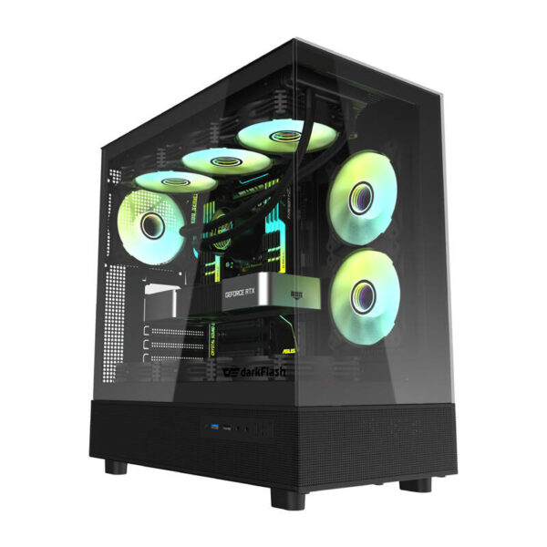"Darkflash DPX90" kompiuterio korpusas (juodas)