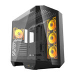 48205_4 Darkflash DY470 kompiuterio korpusas (juodas) + 4 ventiliatoriai