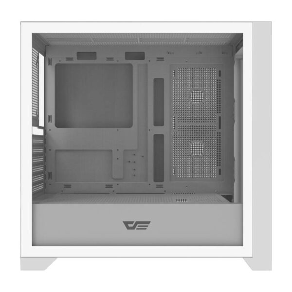 48208_4 "Darkflash DRX90" stiklinis kompiuterio korpusas (baltas)