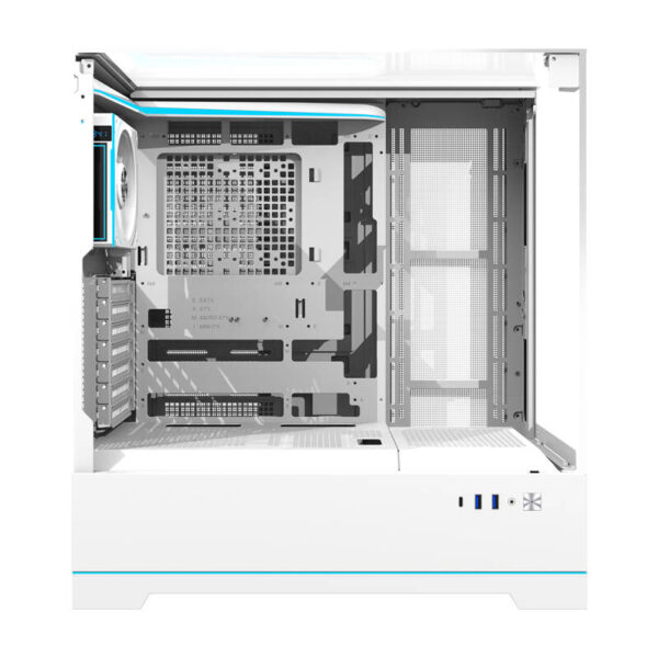 Darkflash DY450 PRO kompiuterio korpusas (baltas) + 1 ventiliatorius