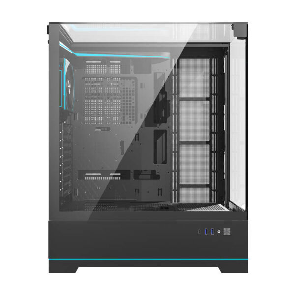 48349_6 "Darkflash DY450L PRO" kompiuterio korpusas (juodas) + 1 ventiliatorius