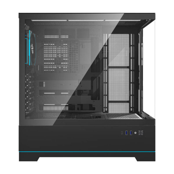 Darkflash DY451 PRO kompiuterio korpusas (juodas) + 1 ventiliatorius