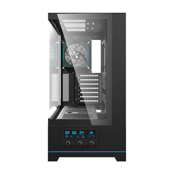 Darkflash DY451 PRO kompiuterio korpusas (juodas) + 1 ventiliatorius