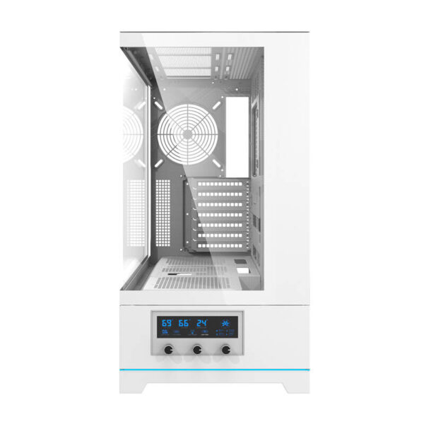 "Darkflash DY451" kompiuterio korpusas (baltas)