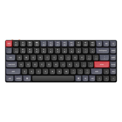 "Keychron K3 Pro Brown Switch" belaidė žemo profilio mechaninė klaviatūra (juoda) [K3P-A3].