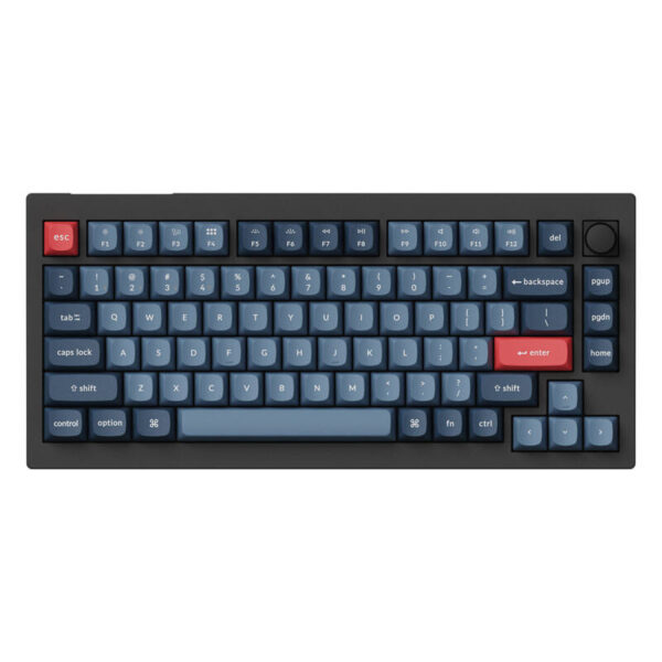 Belaidė mechaninė klaviatūra "Keychron V1 Max RGB Banana Switch" (juoda) [V1M-D4].