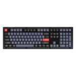 Laidinė mechaninė klaviatūra "Keychron V6 RGB Brown Switch" (matinės juodos spalvos) [V6-C3].