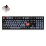 Laidinė mechaninė klaviatūra "Keychron V6 RGB Brown Switch" (matinės juodos spalvos) [V6-C3].