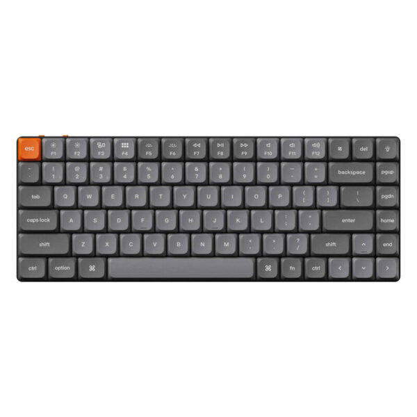 "Keychron K3 Max RGB" belaidė mechaninė klaviatūra, žemo profilio, raudonas jungiklis (juoda) [K3M-H1].