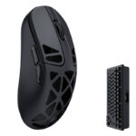"Keychron M3 Mini 4000Hz Metalinė belaidė žaidimų pelė (juoda) [M3M-A7].
