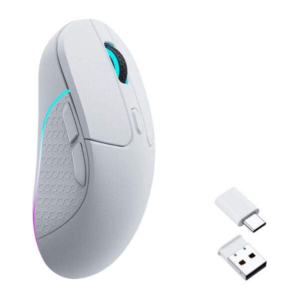 Belaidė žaidimų pelė "Keychron M3 RGB 1000 Hz" (balta) [M3-A3].