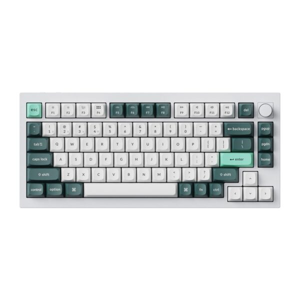 "Keychron Q1 HE" belaidė klaviatūra RGB (balta) [Q1H-P1].